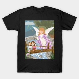 Guardian Angel with children T-Shirt